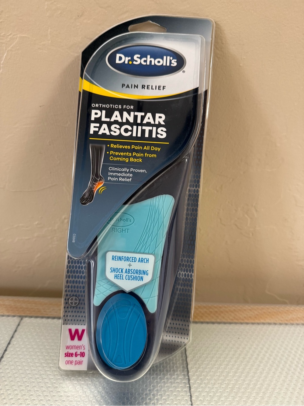 Dr. Scholl's Plantar Fasciitis Insoles - Navy Blue